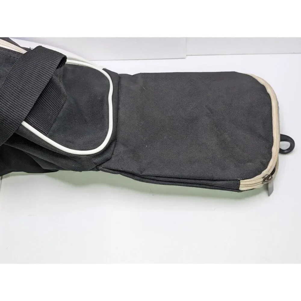 Easton Baseball Softball Bat Equipment Bag Black White Carry Duffel Used